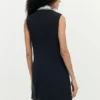 Vestito incrociato in due materiali Vestito incrociato in due materiali