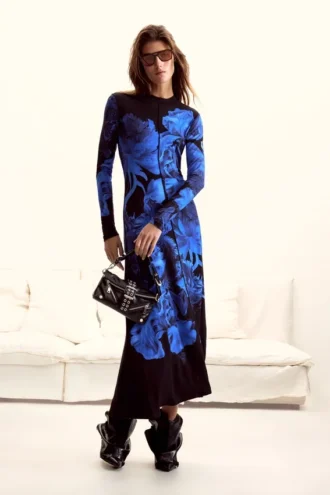 Vestito lungo a fiori M. C. Lacroix