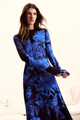 Vestito lungo a fiori M. C. Lacroix