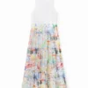 Vestito lungo in tulle a due pezzi