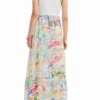 Vestito lungo in tulle a due pezzi