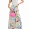 Vestito lungo in tulle a due pezzi