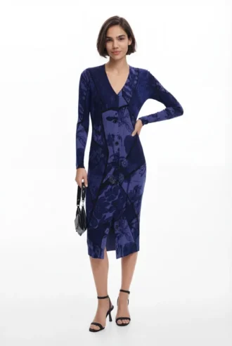 Vestito midi a fiori