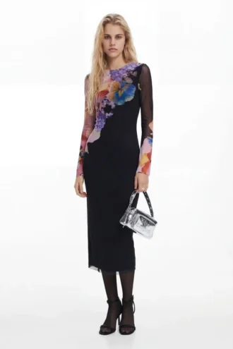 Vestito midi a fiori Vestito midi a fiori