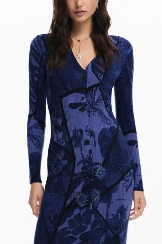 Vestito midi a fiori