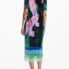 Vestito midi a fiori Vestito midi a fiori