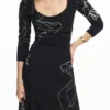 Vestito midi a fiori