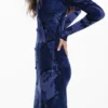 Vestito midi a fiori