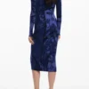 Vestito midi a fiori