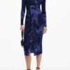 Vestito midi a fiori