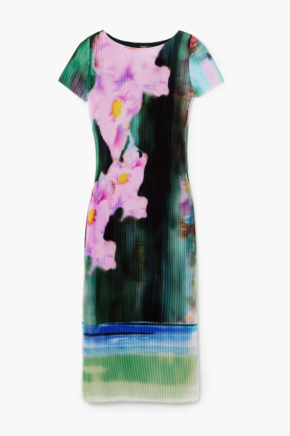 Vestito midi a fiori Vestito midi a fiori