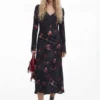 Vestito midi a quadri