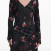 Vestito midi a quadri