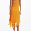 Vestito midi asimmetrico a strati Vestito midi asimmetrico a strati
