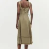 Vestito midi con cuciture
