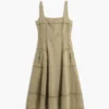 Vestito midi con cuciture