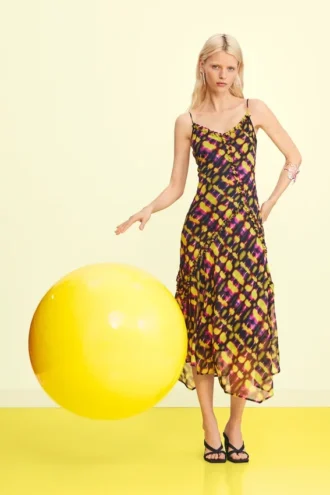 Vestito midi con spalline