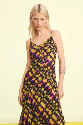 Vestito midi con spalline