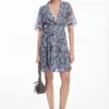 Vestito midi con stampa floreale
