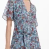 Vestito midi con stampa floreale