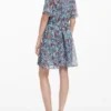Vestito midi con stampa floreale