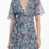 Vestito midi con stampa floreale