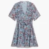Vestito midi con stampa floreale