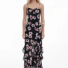 Vestito midi con volant Poppy Vestito midi con volant Poppy
