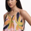 Vestito midi effetto stropicciato
