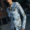 Vestito midi floccato