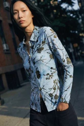 Vestito midi floccato