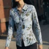 Vestito midi floccato
