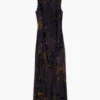 Vestito midi floccato