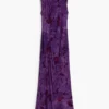 Vestito midi floccato
