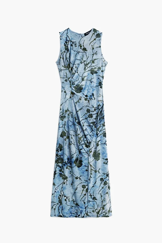 Vestito midi floccato Vestito midi floccato