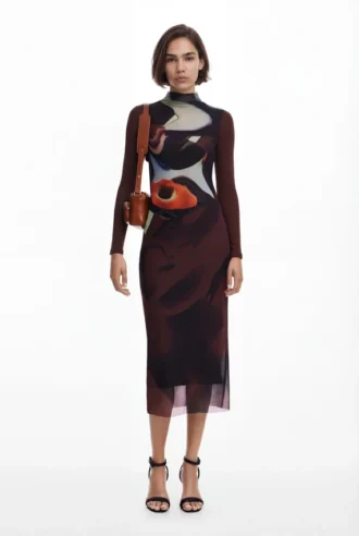 Vestito midi multiposizione