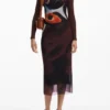 Vestito midi multiposizione