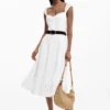 Vestito midi ricamato