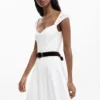 Vestito midi ricamato