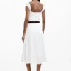 Vestito midi ricamato