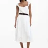 Vestito midi ricamato
