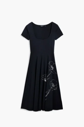 Vestito midi scollato