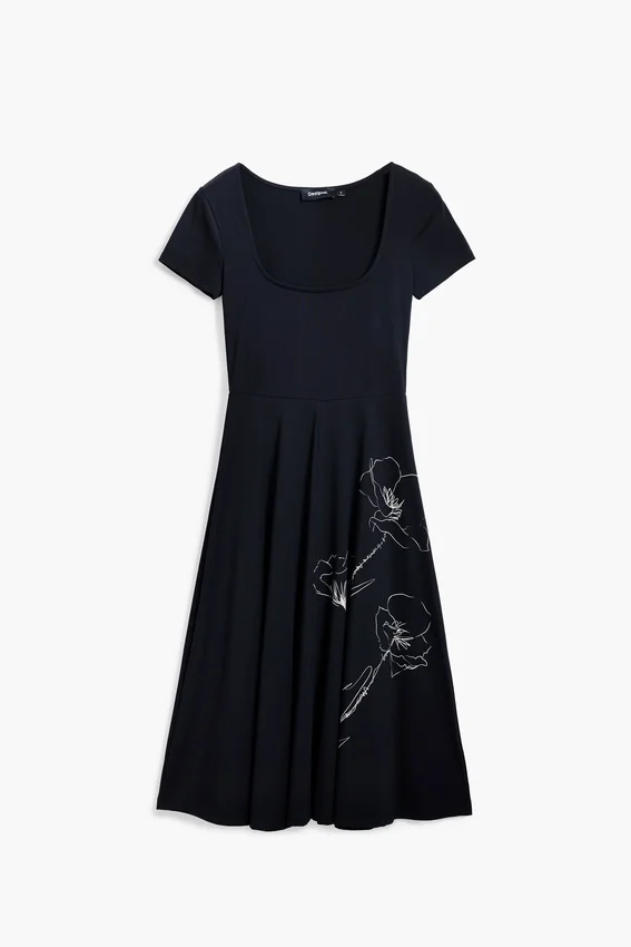 Vestito midi scollato Vestito midi scollato