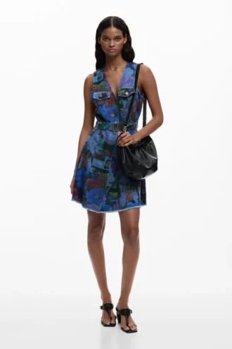 Vestito mini in denim Vestito mini in denim