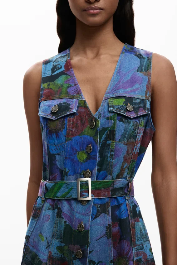 Vestito mini in denim Vestito mini in denim