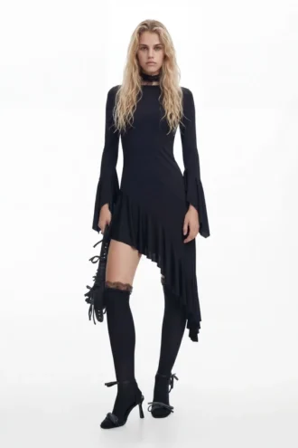 Vestito nero asimmetrico MarÍA Escote
