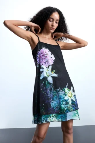 Vestito reversibile a fiori