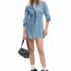 Vestito slim in denim