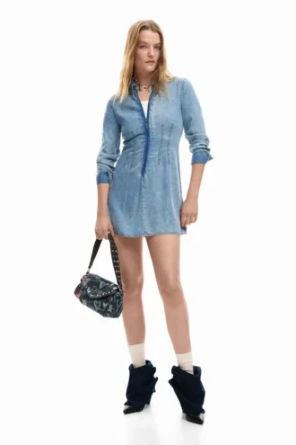 Vestito slim in denim