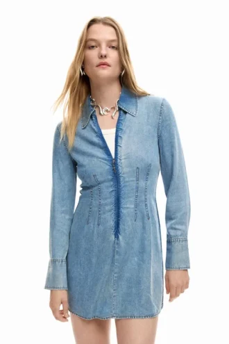 Vestito slim in denim
